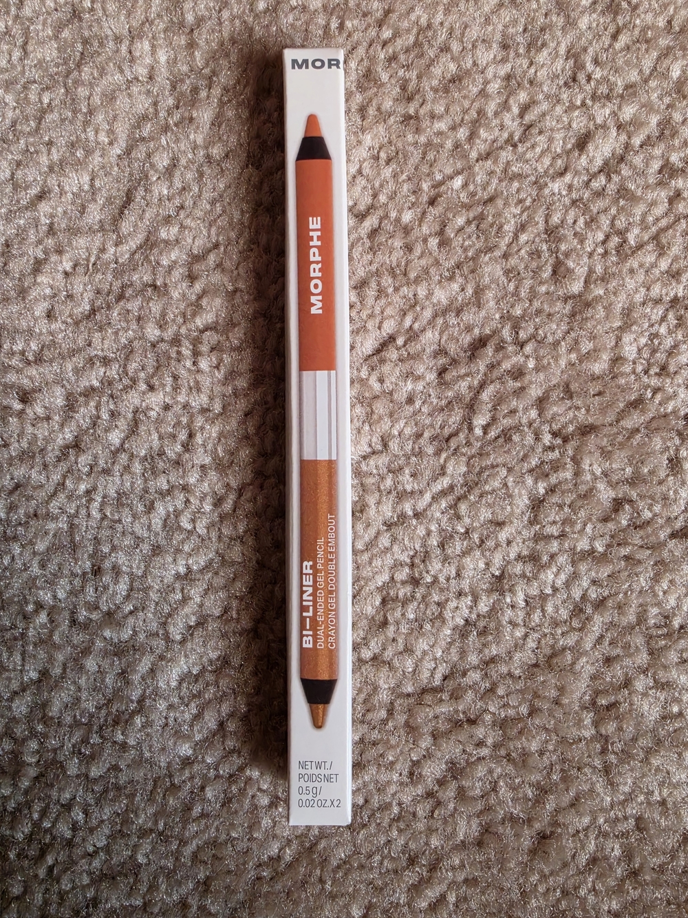 Morphe Orange Bi-Liner Dual-Ended Matte & Metallic Pencil $12 NEW IN BOX